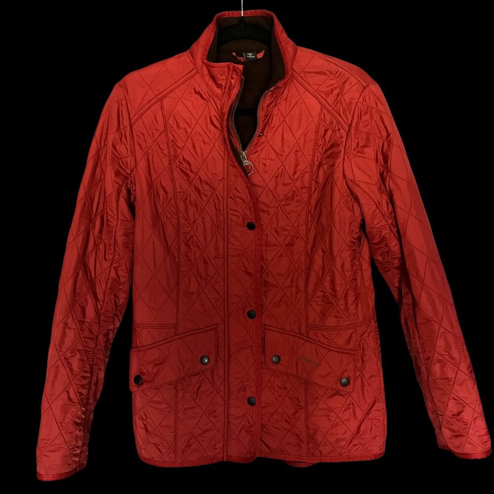 Barbour Women's Red Calvary Coat Size US 8